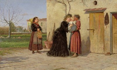 Visiting the Wet-Nurse by Silvestro Lega